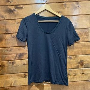 Lululemon Black Not So Basic Gym Tee